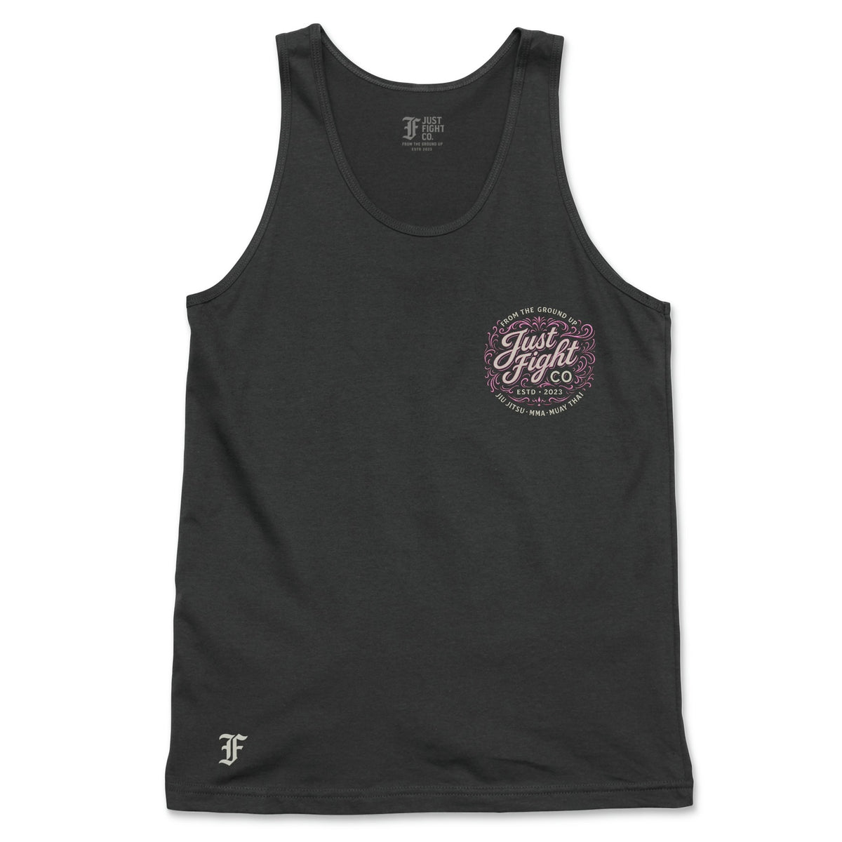 Just Fight Co. Training Tank – Black & Pink